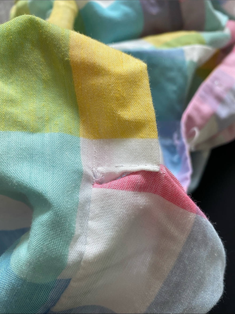 Vintage 1960s Rainbow Plaid Fit and Flare Dress - Picture 15 of 15